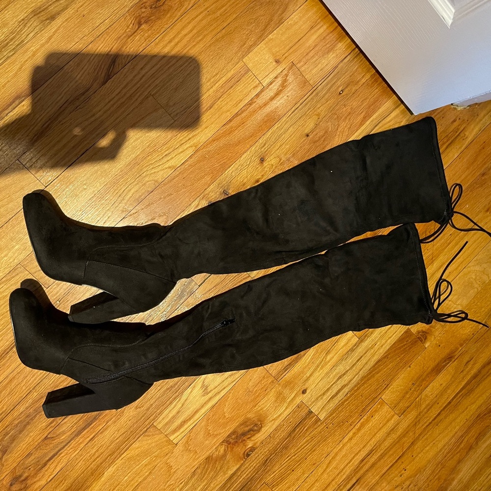 Fashion Nova Paige Pretty in Thigh High Boots